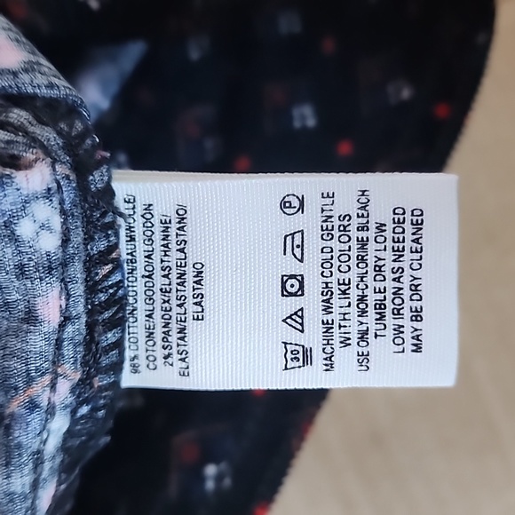 Free People-We the Free black corduroy button front mini skirt-25 - Picture 5 of 7